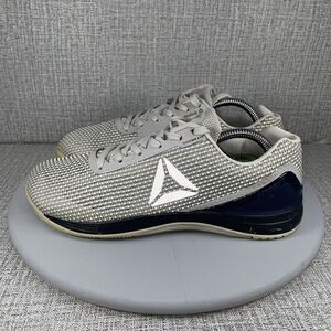 Reebok Mens Crossfit Nano 7.0 Cross Training Shoes Gray Weave Low Top Size 8
